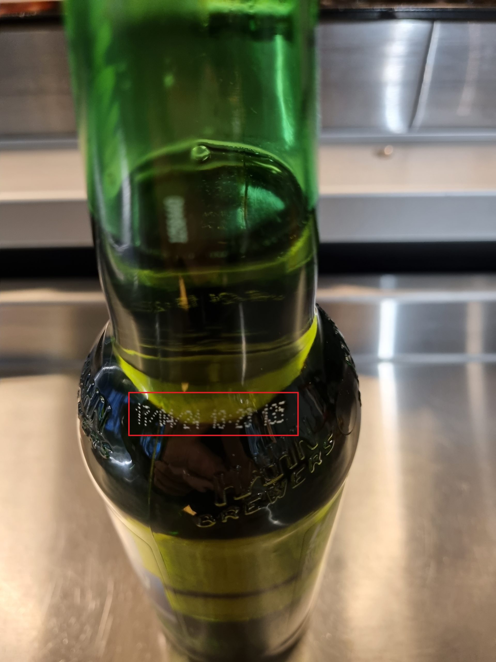 Side of bottle